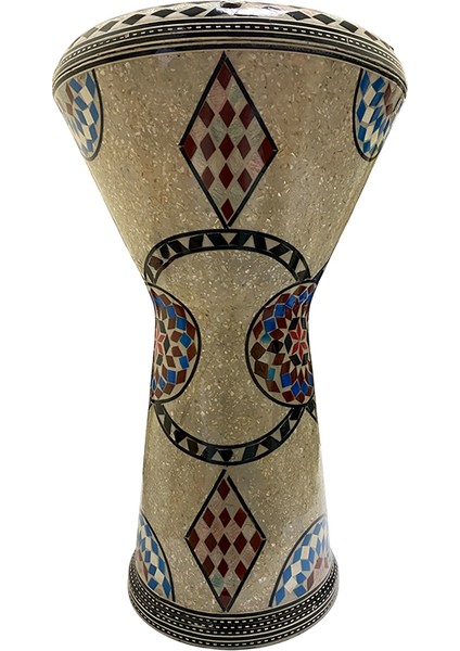 24001 Orijinal Mısır Döküm Profesyonel Darbuka Işlemeli 22 cm