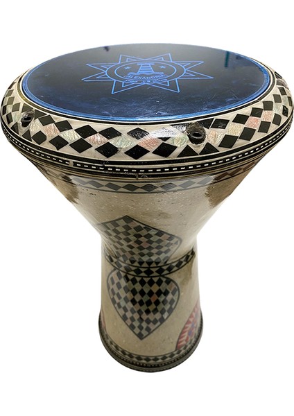 24003 Orijinal Mısır Döküm Profesyonel Darbuka Işlemeli 22 cm