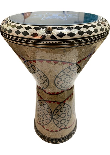 24009 Orijinal Mısır Döküm Profesyonel Darbuka Işlemeli 22 cm