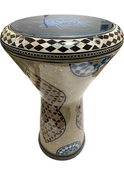 24008 Orijinal Mısır Döküm Profesyonel Darbuka Işlemeli 22 cm