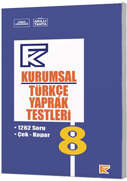 8 Kurumsal Türkçe Yaprak Testleri