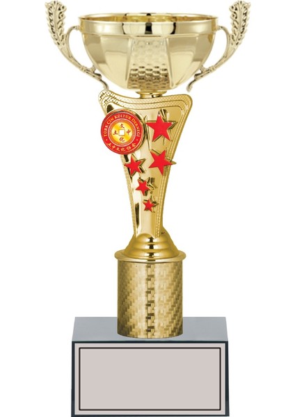 Kişiye Özel Başarı Kupası-Futbol Kupası-Tören Kupası-Okul Kupası-Birincilik Kupası-Şampiyonluk Kupası-Turnuva Kupası Ödül Kupası S36C 26 cm