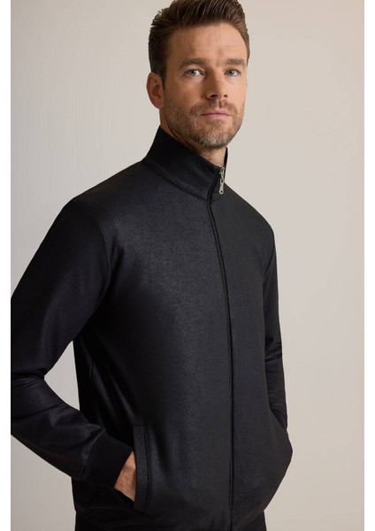 Erkek Siyah Fermuarlı Sweatshirt indirimleri