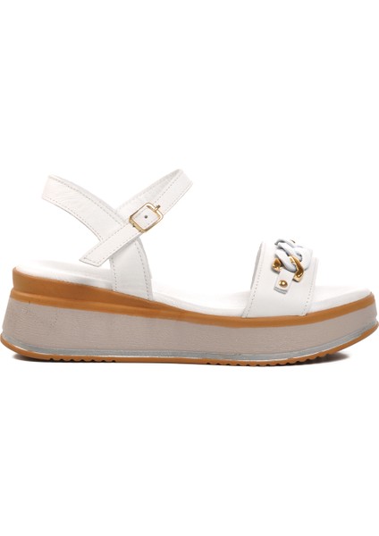 Ayakmod Beyaz Kadın Sandalet modelleri