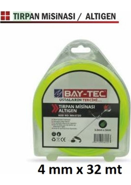 Bay-Tec Tırpan Misinası 4 mm x 32 mt