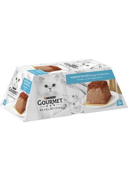 Purina Gourmet Revelations Ton Balıklı Kedi Yaş Maması 2X57GR - Kedi Pastası