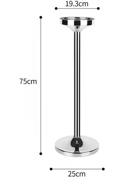 Komple Çelik 75 cm Şampanya ve Şarap Buz Kovası Standı CIN927 modelleri