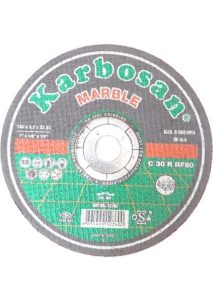 180 Lik Mermer Kesici ( Karbosan ) 180 mm