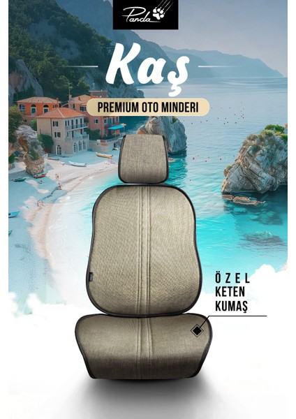 Panda Kaş Serisi Keten Terletmez Oto Koltuk Minder Seti - Koltuk Koruma Kılıfı - Ön ve Arka Tam Set fiyatları