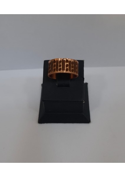 Etnik Motifli Bakır Yüzük 10MM LZRY0017-2