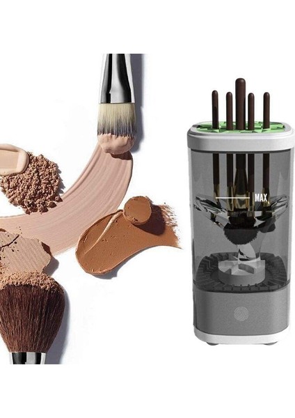 Dokunmatik Işıklı Makyaj Fırçası Temizleme Makinesi Makyaj Seti Temizliği Için Mini Yıkama Kutusu