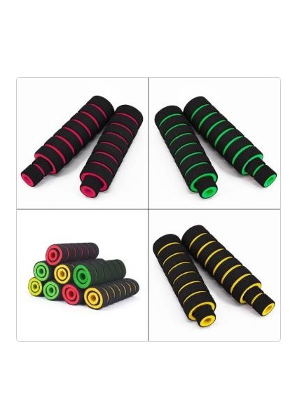 Motosiklet Bisiklet 4'lü Sünger Elcik Üniversal ( Mavi )