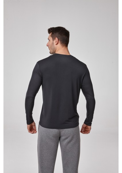 Erkek Sıfır Yaka Uzun Kollu T-Shirt fiyatları