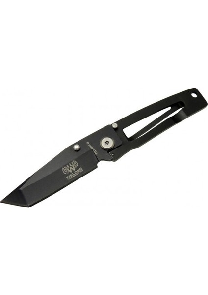 Polat Alemdar Siyah Çakı 16 cm Yarı Otomatik , Kemerlikli