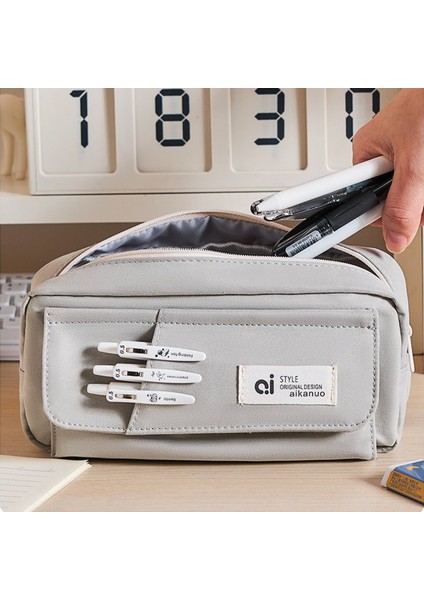 Basit Büyük Kapasiteli Öğrenci Flip Çok Katmanlı Kalem Kutusu (Yurt Dışından) modelleri