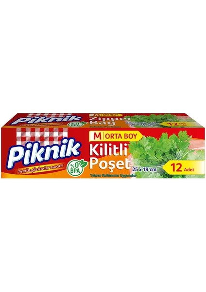 Kilitli Poşet Orta