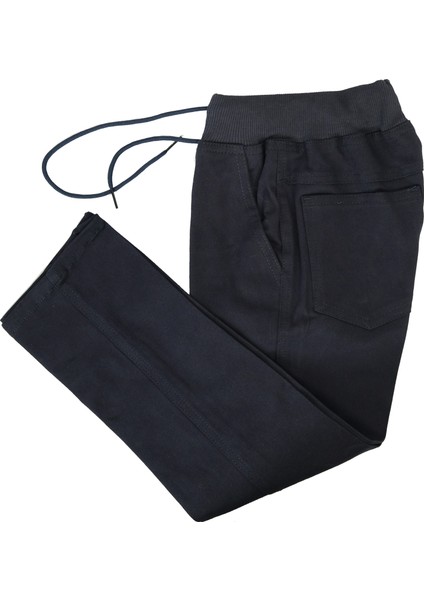 Lastikli Ribanalı Unisex Jogger Pantolon (Okul Pantolonu)