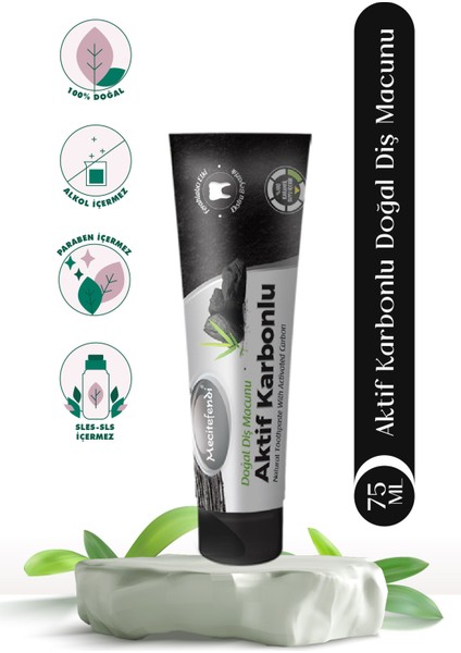 Aktif Karbonlu Diş Macunu 75 ml