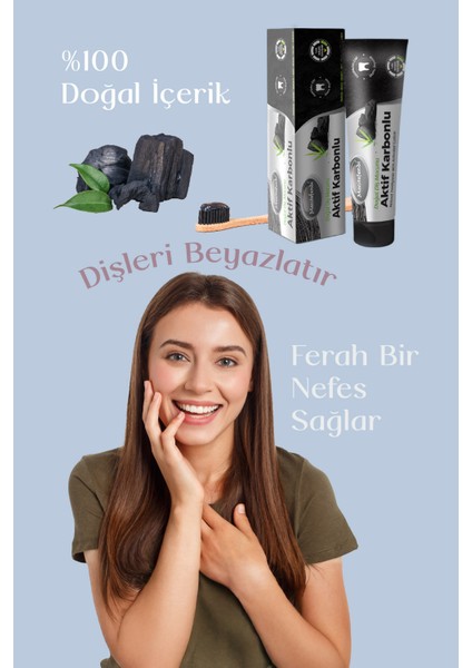 Aktif Karbonlu Diş Macunu 75 ml