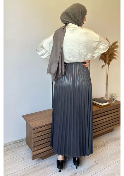 Bel Lastikli Pileli Tesettür Etek fırsatları