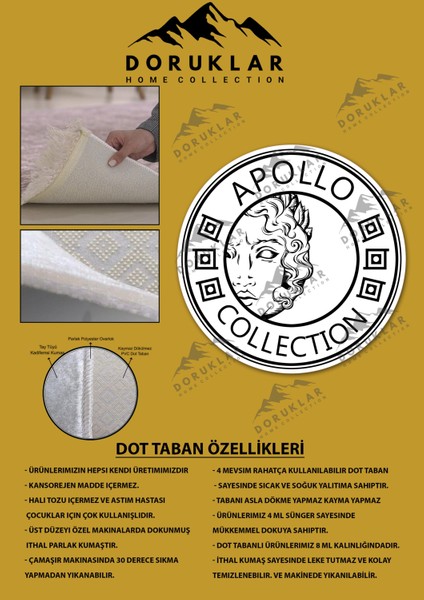 Kaymaz Taban Yıkanabilir Dijital Baskı Dekoratif Modern Desenli Dot Taban Halı 001 fiyatları