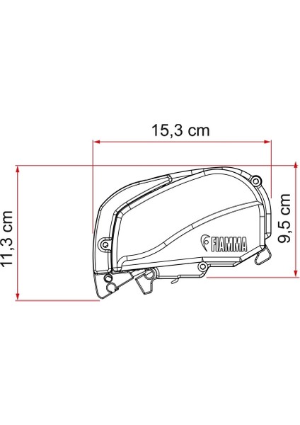F80S 4.50 x 2.50 Titanyum Renk Çatı Tipi Tente