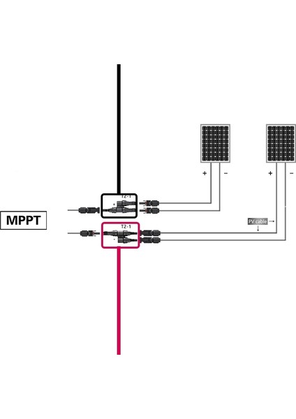 2 Li Mc4 Y Paralel Konnektör (Solar) Güneş Panel Çoklayıcı indirimleri