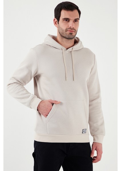 Slim Fit Kapüşonlu Kanguru Cepli Içi Tüylü Yumuşak Şardonlu Sweat Erkek Sweat 5905281 modelleri