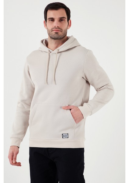 Slim Fit Kapüşonlu Kanguru Cepli Içi Tüylü Yumuşak Şardonlu Sweat Erkek Sweat 5905281 indirimleri
