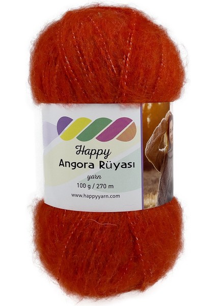 Happy Yarn Angora Rüyası 100GR 270M El Örgü Ipi AR016