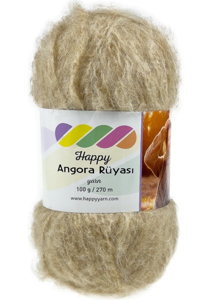 Happy Yarn Angora Rüyası 100GR 270M El Örgü Ipi AR014