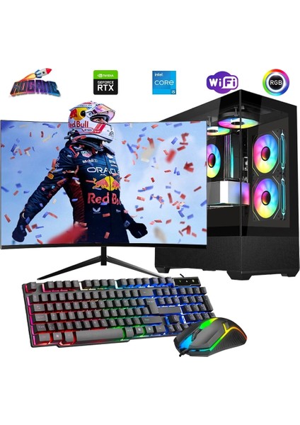 I5 13400F 32GB Ddr4 1tb M2 8gb RTX4060 24" 100Hz Mon. Oyun Bilgisayarı
