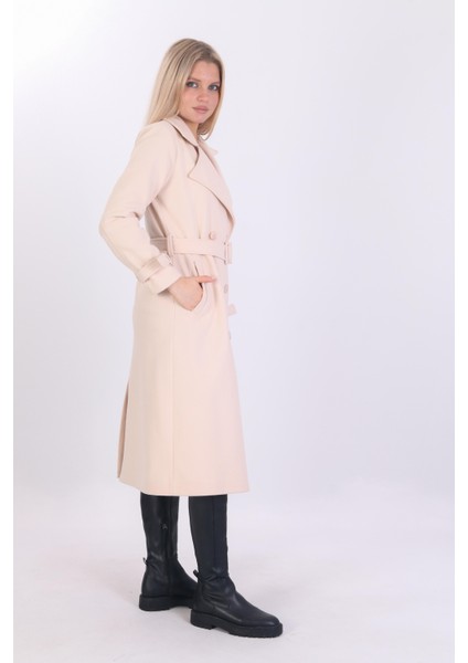 Yeni Sezon Kruvaze Yaka Astarlı Ithal Kaşe Kaban fiyatları