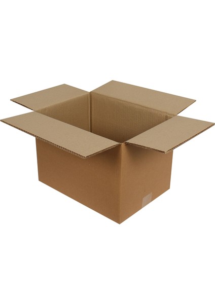 Baskısız Oluklu Kraft Karton Kargo Taşınma Depolama Kolisi - 60X40X30 Cm. - 10 Adetlik Paket