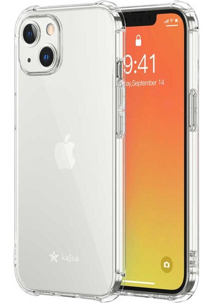 Apple iPhone 13 Şeffaf Lüks Telefon Kılıfı