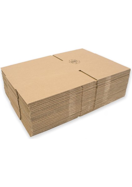 Baskısız Oluklu Kraft Karton Kargo Taşınma Depolama Kolisi - 80X50X50 Cm. - 10 Adet
