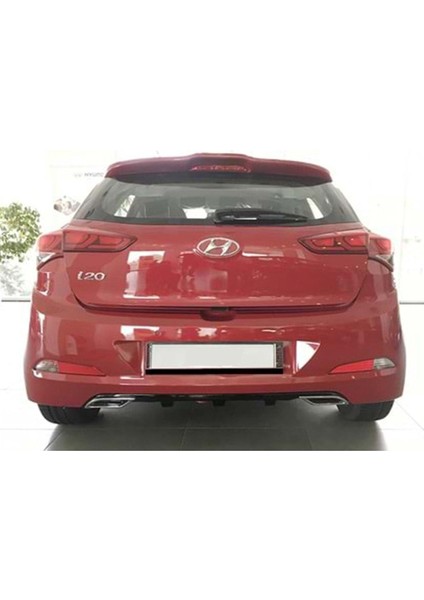 Hyundai I20 Trend Difüzör Piona Black + Egzoz Ucu Kromlar 2014 - 2018