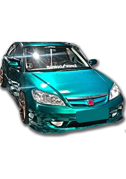 Honda Civic Vtec 2 Makyajlı Mugen Ön Ek Karlık Mat Siyah Plastik 2004 2005 2006