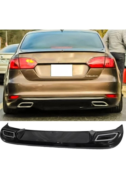 Volkswagen Jetta Egzoz Görünümlü Difüzör Parlak Siyah Difizör Plastik 2010 2011 2012 2013 2014