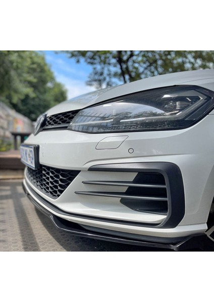 Vw Golf 7.5 R Line Tampon Max Design Ön Lip Piona Black 2017 - 2021