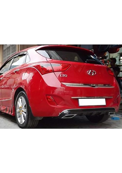 Hyundai I30 Sport Difüzör Piona Black + Egzoz Ucu Kromlar 2012 - 2017