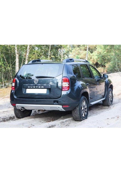 Dacia Duster 1 Arka Tampon Ek Difüzör Gri 2009 ve 2017 Arası
