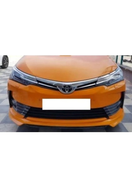 Toyota Corolla E170 Custom Ön Ek Karlık Mat Siyah Plastik 2013 2014 2015 2016 2017