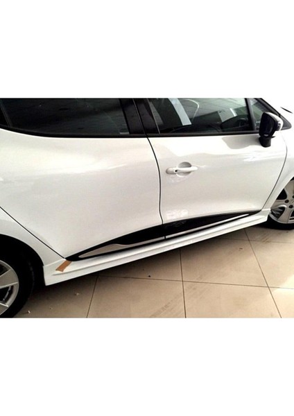 Renault Clio 4 Hb Rs Marşpiyel Seti Mat Siyah Plastik 2012 - 2019