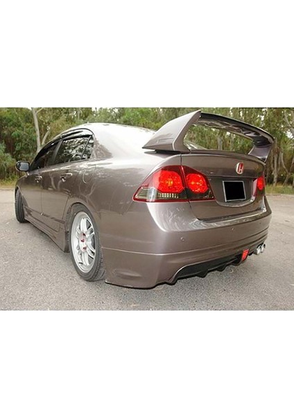Honda Civic Fd6 Mugen Rr Arka Ek Mat Siyah Sağ Çift Egzoz Çıkışlı 2006 - 2011