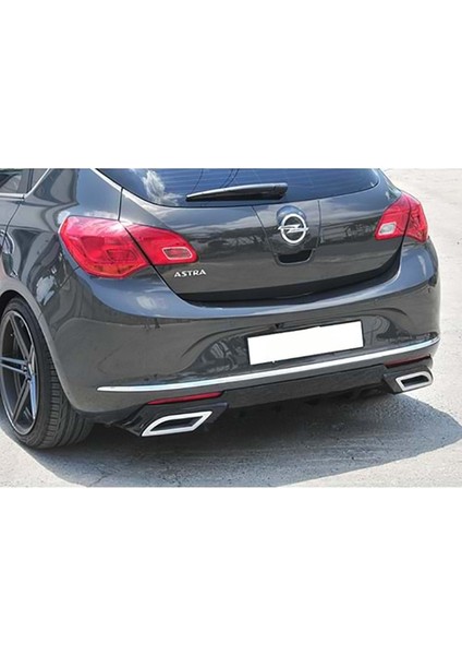Opel Astra J Makyajlı Hb Sport Difüzör Piona Black + Egzoz Ucu Kromlar 2012 - 2015