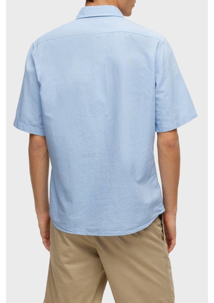 % 100 Pamuk Regular Fit Kısa Kollu Kent Yaka Gömlek Erkek Gömlek 50489351 460 fiyatları