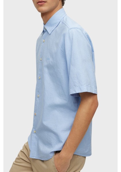 % 100 Pamuk Regular Fit Kısa Kollu Kent Yaka Gömlek Erkek Gömlek 50489351 460 indirimleri