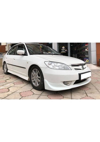 Honda Civic Vtec 2 Yan Marşpiyel Seti 2001 2002 2003 2004 2005 2006 Mat Siyah Plastik 2 Adet