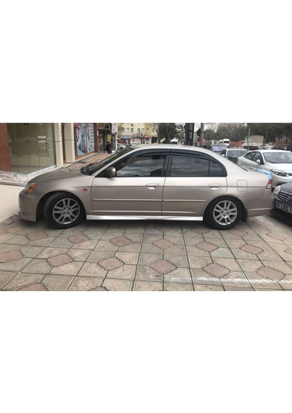 Honda Civic Vtec 2 Yan Marşpiyel Seti 2001 2002 2003 2004 2005 2006 Mat Siyah Plastik 2 Adet